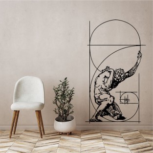 Vinilos adhesivos decorativos de escultura atlas farnesio romano Vinilos adhesivos decorativos de escultura atlas farnesio romano