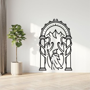 Vinilos adhesivos decorativos de gandalf puertas de durin Vinilos adhesivos decorativos de gandalf puertas de durin
