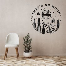 Vinilos adhesivos decorativos de naves con frases thats no moon