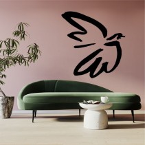 Vinilos adhesivos decorativos de silueta paloma de la paz de pablo picasso