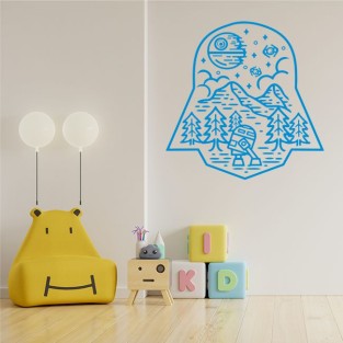 Vinilos adhesivos decorativos de star wars robot r2 d2
