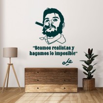 Vinilos adhesivos decorativos frases seamos realistas  che guevara