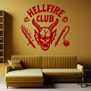 Vinilos adhesivos decorativos y pegatinas del club hellfire