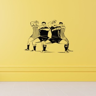 Vinilos adhesivos decorativos equipo de rugby danza haka Vinilos adhesivos decorativos equipo de rugby danza haka