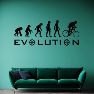 Vinilos adhesivos decorativos la evolución humana ciclismo Vinilos adhesivos decorativos la evolución humana ciclismo