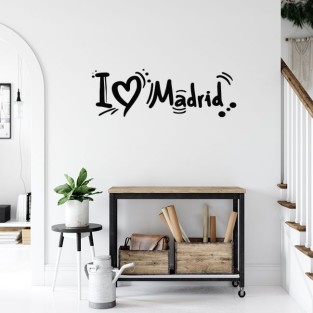 Vinilos adhesivos y pegatinas de frase i love madrid Vinilos adhesivos y pegatinas de frase i love madrid