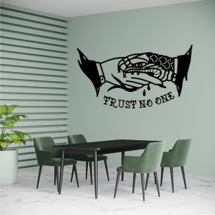 Vinilos adhesivos decorativos de frase trust no one Vinilos adhesivos decorativos de frase trust no one