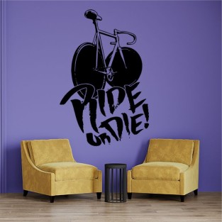 Vinilos adhesivos decorativos de frases conducir o morire
