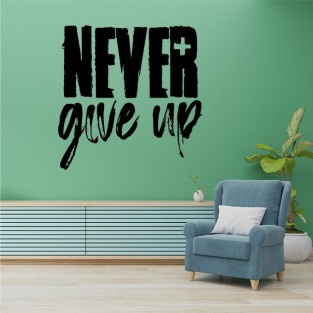Vinilos adhesivos decorativos frases never give up Vinilos adhesivos decorativos frases never give up