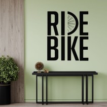 Vinilos adhesivos decorativos frases ride bike