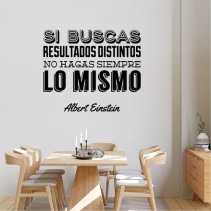 Vinilos adhesivos decorativos frases si buscas resultados einstein