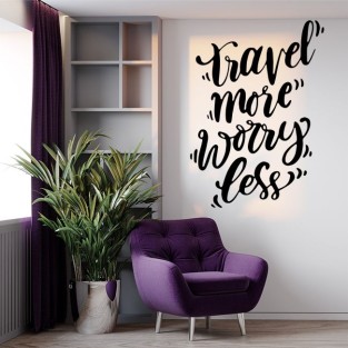 Vinilos adhesivos decorativos frases travel more Vinilos adhesivos decorativos frases travel more