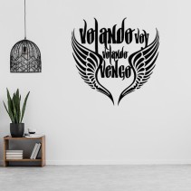 Vinilos adhesivos frases volando voy volando vengo camarón