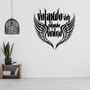 Vinilos adhesivos frases volando voy volando vengo camarón