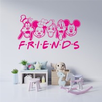Vinilos adhesivos decorativos de friends fusión disney