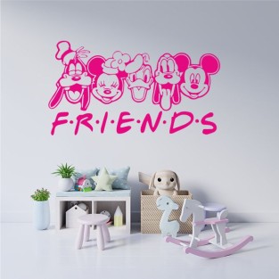 Vinilos adhesivos decorativos de friends fusión disney Vinilos adhesivos decorativos de friends fusión disney
