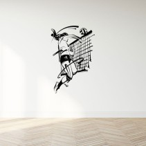 Vinilos adhesivos decorativos de jugadora de voleibol
