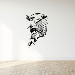 Vinilos adhesivos decorativos de jugadora de voleibol Vinilos adhesivos decorativos de jugadora de voleibol