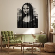 Vinilos adhesivos decorativos la gioconda pixelada
