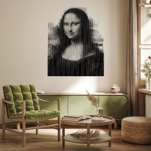 Vinilos adhesivos decorativos la gioconda pixelada