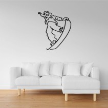 Vinilos adhesivos decorativos practicando snowboard