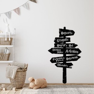 Vinilos adhesivos decorativos de señal direcciones harry potter Vinilos adhesivos decorativos de señal direcciones harry potter