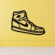 Vinilos adhesivos decorativos de silueta zapatilla air jordán