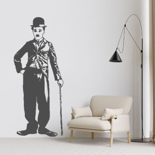 Vinilos adhesivos y pegatinas decorativas charles chaplin Vinilos adhesivos y pegatinas decorativas charles chaplin