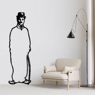 Vinilos decorativos adhesivos siluetas de charles chaplin Vinilos decorativos adhesivos siluetas de charles chaplin