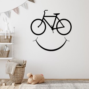 Vinilos adhesivos decorativos bicicletas con sonrisas Vinilos adhesivos decorativos bicicletas con sonrisas