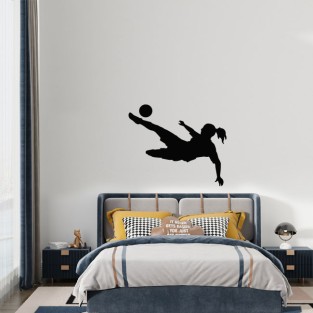 Vinilos decorativos adhesivos deporte fútbol femenino