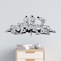 Vinilos decorativos y adhesivos deporte rugby melé
