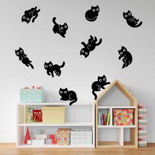 Vinilos decorativos y adhesivos de gatos flotantes Vinilos decorativos y adhesivos de gatos flotantes