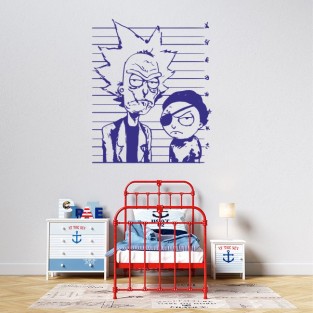 Vinilos adhesivos decorativos rick y morty arrestados Vinilos adhesivos decorativos rick y morty arrestados