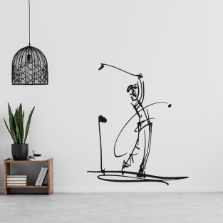 Vinilos decorativos de deporte swing jugador de golf Vinilos decorativos de deporte swing jugador de golf