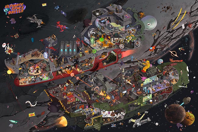 Papel pintado batalla espacial definitiva