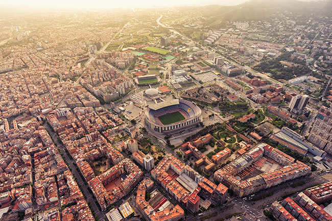 Fotomural o papel pintado estadio camp nou barcelona