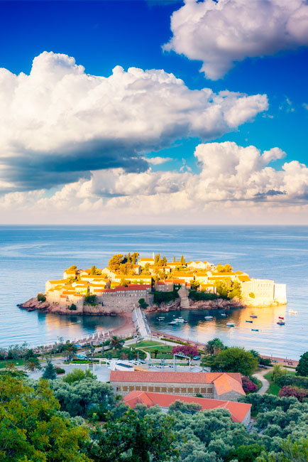 Vinilos decorativos puertas sveti stefan montenegro