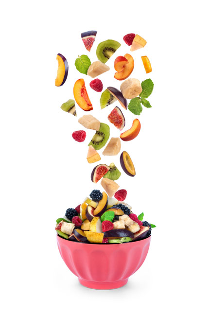 Vinilos electrodomésticos neveras bol con frutas