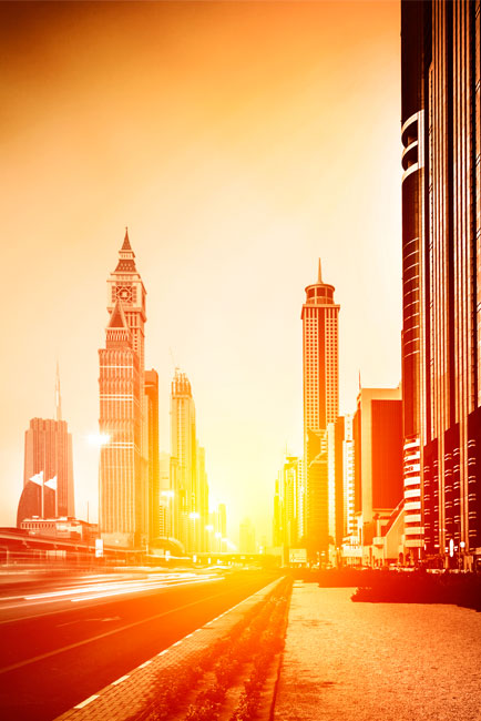 Vinilos para puertas ciudad de dubai