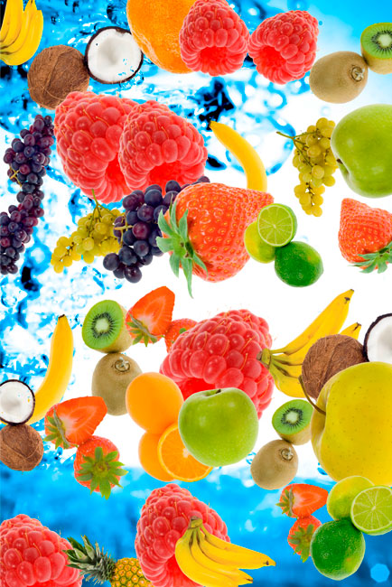 Vinilos frutas decoración electrodomésticos neveras