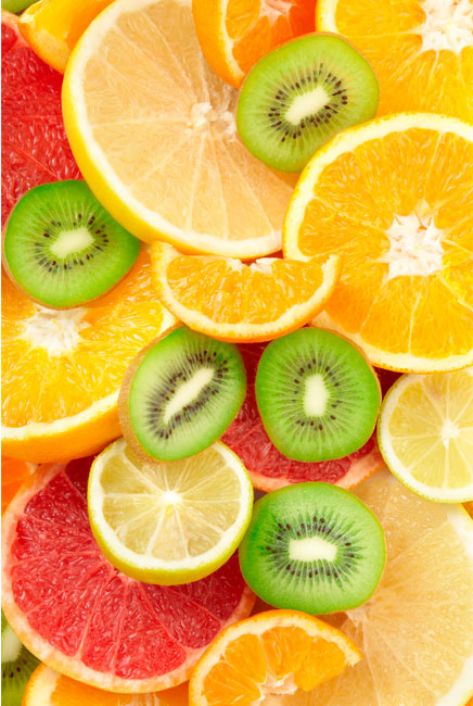 Vinilos para neveras y frigoríficos frutas collage