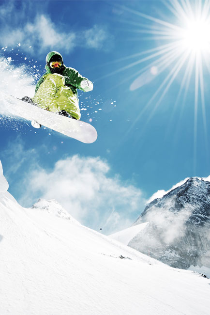 Vinilos decorativos puertas snowboard