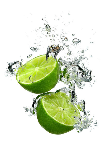 Vinilos y pegatinas electrodomésticos neveras limones en el agua