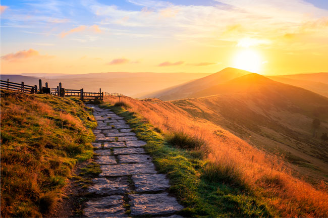 Fotomural amanecer en mam tor
