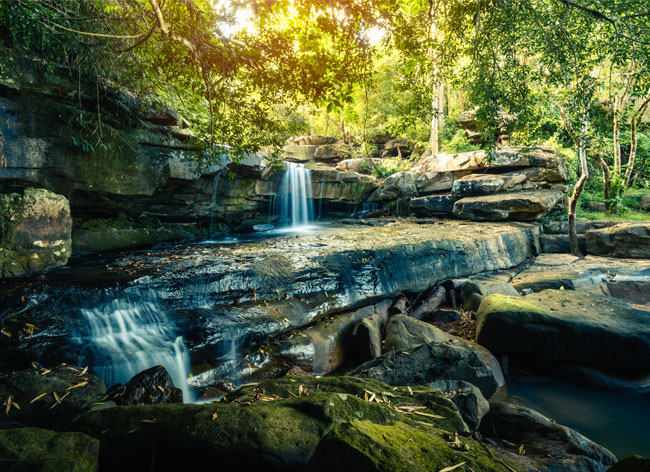 Fotomural paisaje de cascadas naturaleza tropical