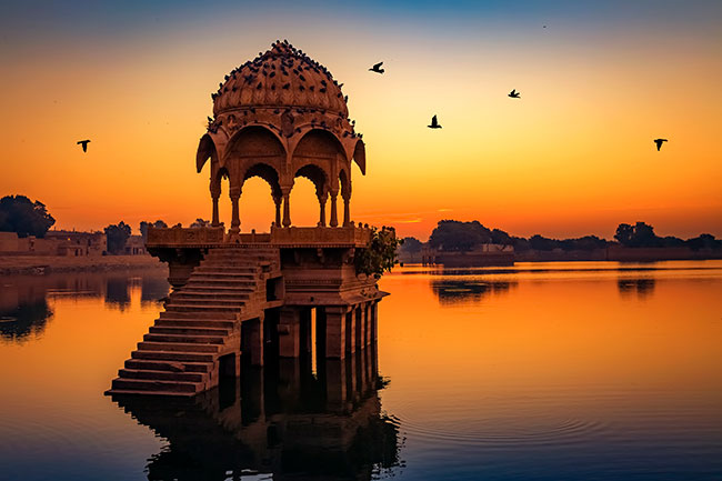 Fotomural fuerte dorado de jaisalmer la india