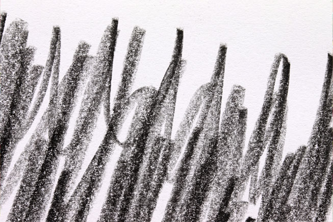 Fotomural o papel pintado dibujo carboncillo blanco y negro