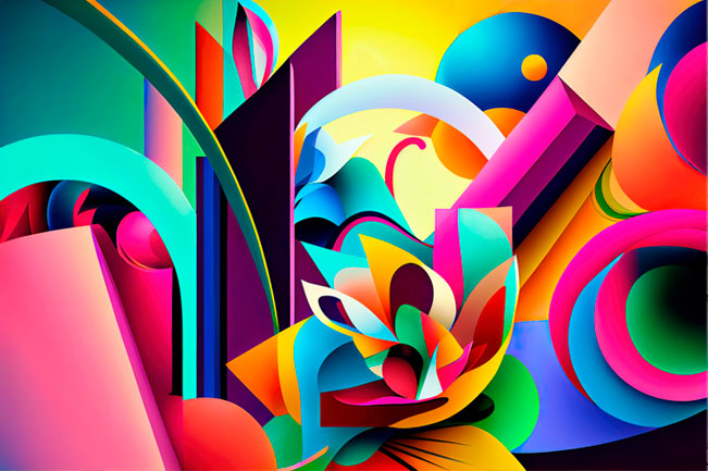 Fotomural o papel pintado arte abstracto moderno