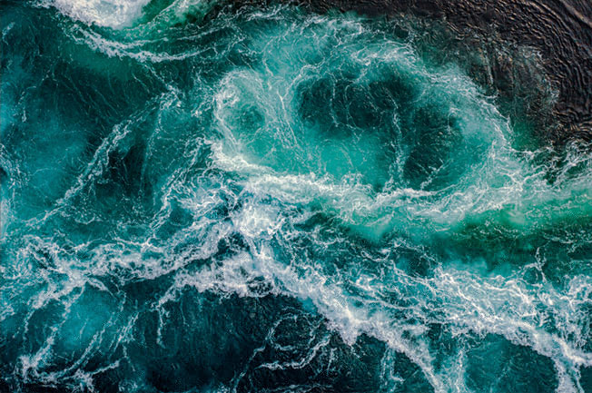 Fotomural o papel pintado mar azul olas